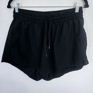Kanu Surf Womens Black Active Board Shorts Swim Elastic Waist Zip Pocket Size 8